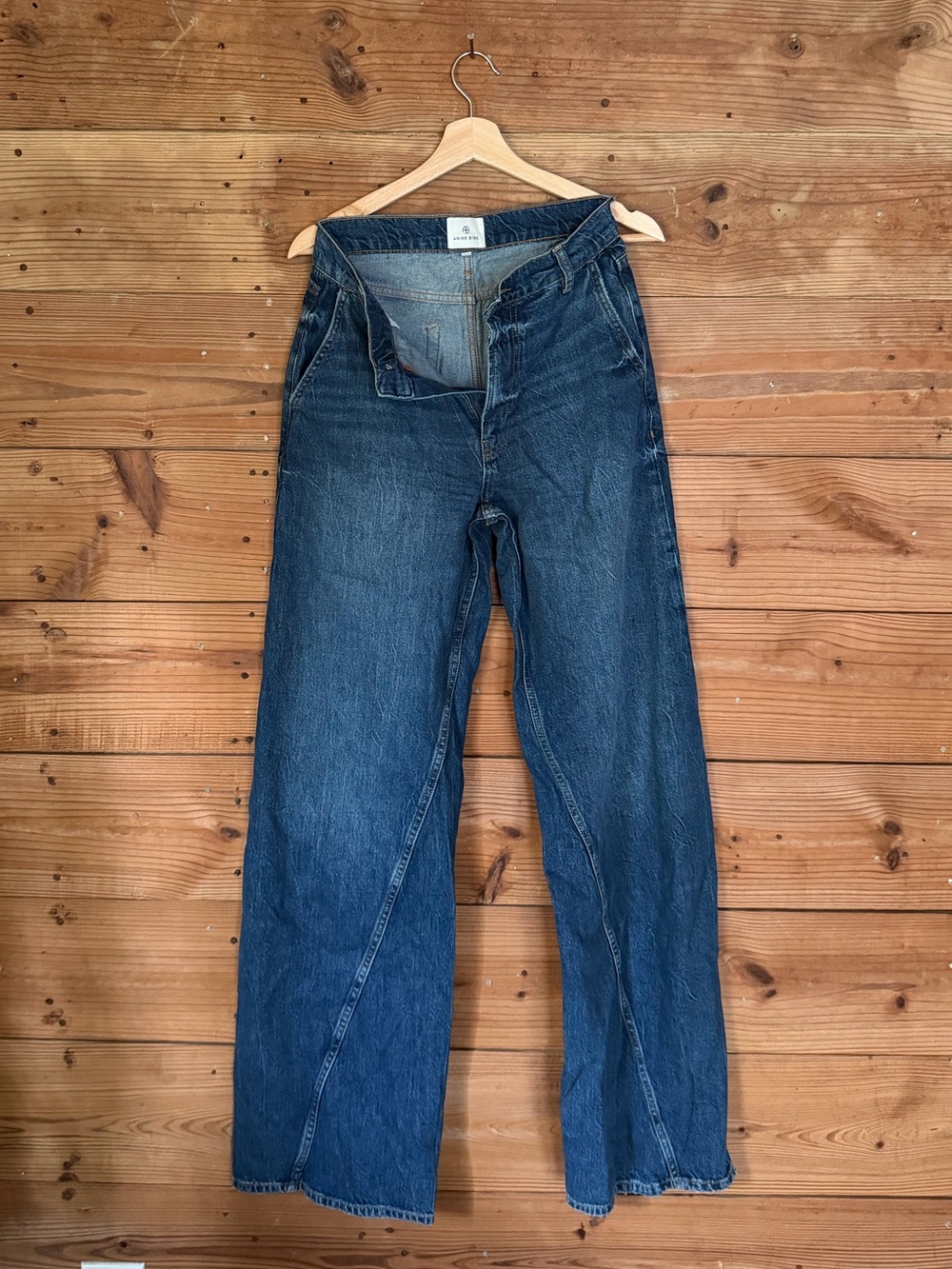Anine Bing Indigo Wide-Leg Jeans